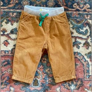 Baby Boden Jersey- Lined Corduroy Pants 6-9mo